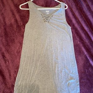 gray tank top dress